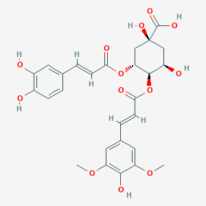 molecular formula C27H28O13 B14094544 3-O-Caffeoyl-4-O-sinapoylquinic acid 