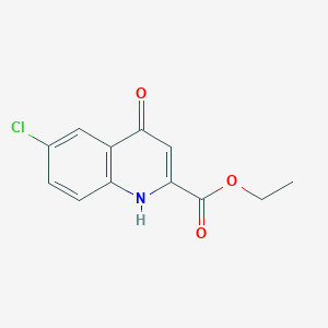 molecular formula C12H10ClNO3 B14094617 ethyl 6-chloro-4-oxo-1H-quinoline-2-carboxylate 