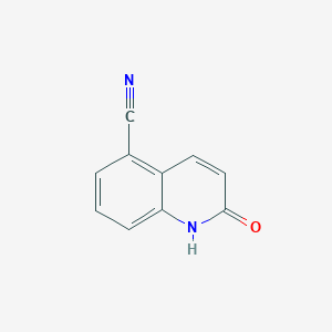 molecular formula C10H6N2O B1409462 2-Hydroxyquinoline-5-carbonitrile CAS No. 1261787-08-9