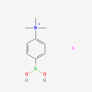 molecular formula C9H15BINO2 B1409473 4-borono-N,N,N-trimethylbenzenaminium iodide CAS No. 1704122-17-7
