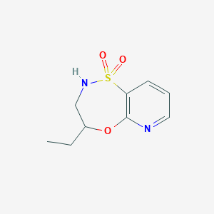 4-ethyl-3,4-dihydro-2H-pyrido[2,3-b][1,4,5]oxathiazepine 1,1-dioxide