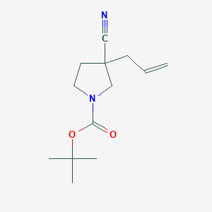 Tert-butyl 3-allyl-3-cyanopyrrolidine-1-carboxylate