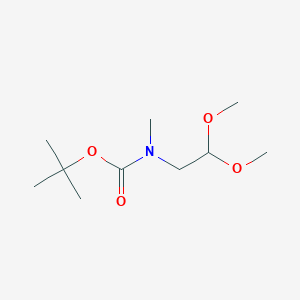 molecular formula C10H21NO4 B14094876 tert-butyl N-(2,2-dimethoxyethyl)-N-methylcarbamate 