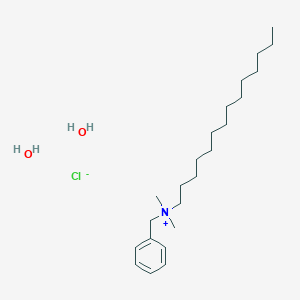 molecular formula C23H46ClNO2 B140949 Benzyldimethyltetradecylammonium chloride dihydrate CAS No. 147228-81-7