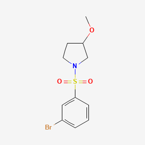 1-(3-Bromobenzenesulfonyl)-3-methoxypyrrolidine