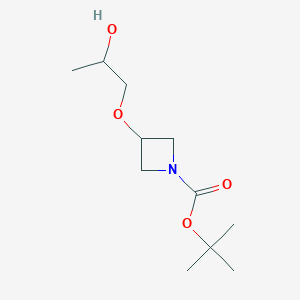 molecular formula C11H21NO4 B1409495 Tert-butyl 3-(2-hydroxypropoxy)azetidine-1-carboxylate CAS No. 1648864-44-1