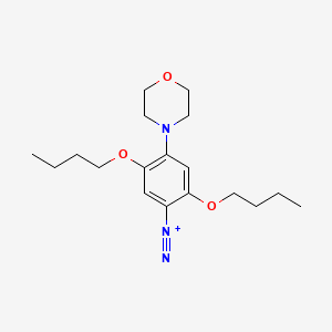 molecular formula C18H28N3O3+ B14095079 Benzenediazonium, 2,5-dibutoxy-4-(4-morpholinyl)- CAS No. 47351-77-9