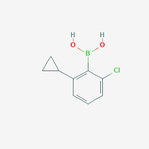 molecular formula C9H10BClO2 B14095200 (2-Chloro-6-cyclopropylphenyl)boronic acid 