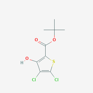 molecular formula C9H10Cl2O3S B1409521 Tert-butyl 4,5-dichloro-3-hydroxythiophene-2-carboxylate CAS No. 2166761-04-0