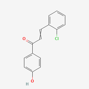 molecular formula C15H11ClO2 B14095230 Chalcone, 2-chloro-4'-hydroxy- 