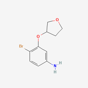 4-Bromo-3-(oxolan-3-yloxy)aniline