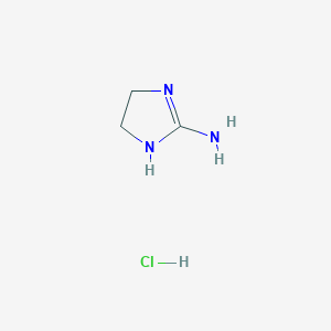 molecular formula C3H8ClN3 B140953 2-氨基咪唑啉盐酸盐 CAS No. 26893-38-9
