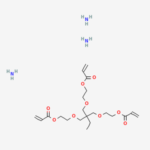 molecular formula C21H41N3O9 B14095366 Azane;2-[2,2-bis(2-prop-2-enoyloxyethoxymethyl)butoxy]ethyl prop-2-enoate 