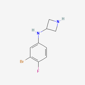 molecular formula C9H10BrFN2 B1409541 N-(3-bromo-4-fluorophenyl)azetidin-3-amine CAS No. 1564542-86-4