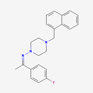 molecular formula C23H24FN3 B14095429 N-[(1Z)-1-(4-fluorophenyl)ethylidene]-4-(naphthalen-1-ylmethyl)piperazin-1-amine 