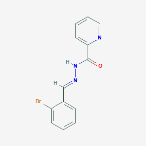 molecular formula C13H10BrN3O B14096032 N'-[(E)-(2-bromophenyl)methylidene]pyridine-2-carbohydrazide 