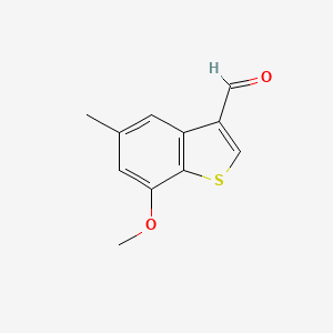 7-Methoxy-5-methylbenzo[b]thiophene-3-carbaldehyde