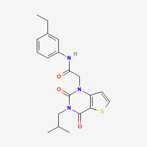 molecular formula C20H23N3O3S B14096199 N-(3-ethylphenyl)-2-[3-(2-methylpropyl)-2,4-dioxo-3,4-dihydrothieno[3,2-d]pyrimidin-1(2H)-yl]acetamide 