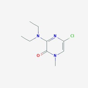 molecular formula C9H14ClN3O B14096234 5-Chloro-3-(diethylamino)-1-methylpyrazin-2-one 
