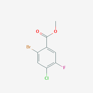 molecular formula C8H5BrClFO2 B1409627 Methyl 2-bromo-4-chloro-5-fluorobenzoate CAS No. 1807003-11-7