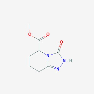 molecular formula C8H11N3O3 B14096400 methyl 3-oxo-2H,3H,5H,6H,7H,8H-[1,2,4]triazolo[4,3-a]pyridine-5-carboxylate 
