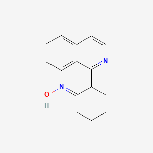 molecular formula C15H16N2O B14096991 (1E)-N-hydroxy-2-(isoquinolin-1-yl)cyclohexanimine 