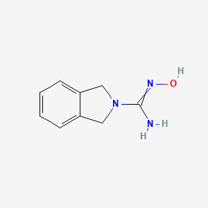 molecular formula C9H11N3O B14097149 N'-hydroxy-1,3-dihydroisoindole-2-carboximidamide 