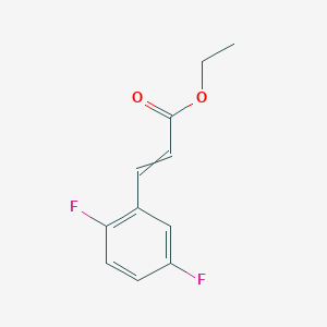 molecular formula C11H10F2O2 B14097342 Ethyl 3-(2,5-difluorophenyl)prop-2-enoate 