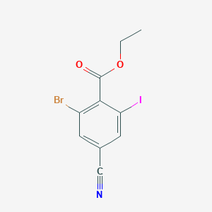 Ethyl 2-bromo-4-cyano-6-iodobenzoate