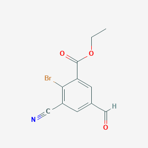 Ethyl 2-bromo-3-cyano-5-formylbenzoate