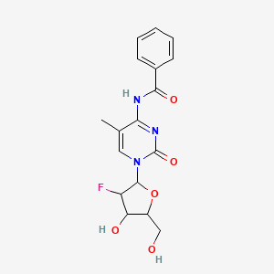 molecular formula C17H18FN3O5 B14097465 2'-Deoxy-2'-fluoro-N4-benzoyl-5-methylcytidine 