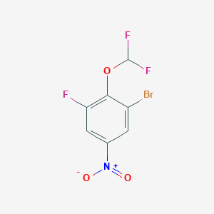 1-Bromo-2-difluoromethoxy-3-fluoro-5-nitrobenzene