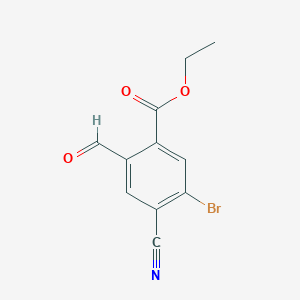 Ethyl 5-bromo-4-cyano-2-formylbenzoate