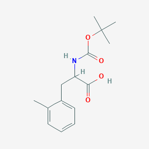 molecular formula C15H21NO4 B140976 3-(2-methylphenyl)-2-[(2-methylpropan-2-yl)oxycarbonylamino]propanoic Acid CAS No. 139558-50-2
