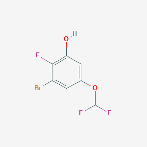 B1409765 3-Bromo-5-difluoromethoxy-2-fluorophenol CAS No. 1807196-43-5