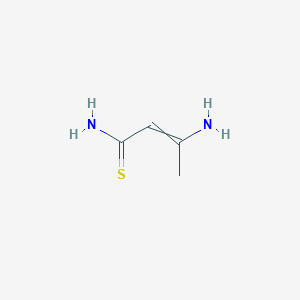 molecular formula C4H8N2S B14097670 3-Aminobut-2-enethioamide 