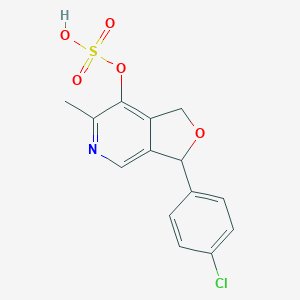 molecular formula C14H12ClNO5S B140977 Cicletanine sulfate CAS No. 140894-91-3