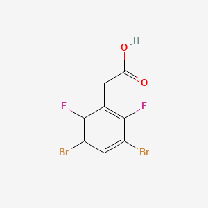 molecular formula C8H4Br2F2O2 B1409790 3,5-Dibromo-2,6-difluorophenylacetic acid CAS No. 1806350-27-5