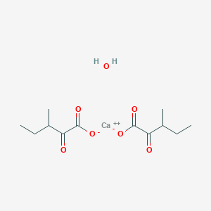 molecular formula C12H20CaO7 B14098024 calcium;3-methyl-2-oxopentanoate;hydrate 