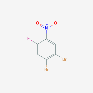 molecular formula C6H2Br2FNO2 B1409838 1,2-Dibromo-4-fluoro-5-nitrobenzene CAS No. 1807056-85-4