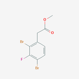 molecular formula C9H7Br2FO2 B1409841 Methyl 2,4-dibromo-3-fluorophenylacetate CAS No. 1803830-07-0