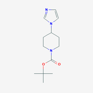 molecular formula C13H21N3O2 B140985 Tert-butyl 4-(1H-imidazol-1-YL)piperidine-1-carboxylate CAS No. 158654-89-8
