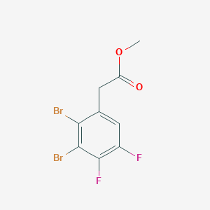 molecular formula C9H6Br2F2O2 B1409852 Methyl 2,3-dibromo-4,5-difluorophenylacetate CAS No. 1806350-52-6