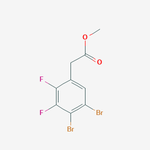 molecular formula C9H6Br2F2O2 B1409853 Methyl 4,5-dibromo-2,3-difluorophenylacetate CAS No. 1806349-45-0