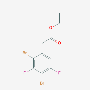 molecular formula C10H8Br2F2O2 B1409862 Ethyl 2,4-dibromo-3,5-difluorophenylacetate CAS No. 1803715-59-4