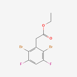 molecular formula C10H8Br2F2O2 B1409864 Ethyl 2,6-dibromo-3,5-difluorophenylacetate CAS No. 1804414-55-8