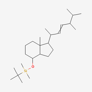 molecular formula C25H48OSi B14098672 Tert-butyl-[[1-(5,6-dimethylhept-3-en-2-yl)-7a-methyl-1,2,3,3a,4,5,6,7-octahydroinden-4-yl]oxy]-dimethylsilane 
