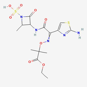 molecular formula C15H21N5O8S2 B14098713 Aztreonam Impurity F 