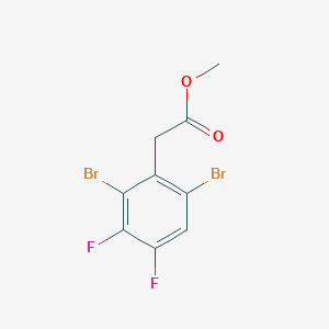 molecular formula C9H6Br2F2O2 B1409872 Methyl 2,6-dibromo-3,4-difluorophenylacetate CAS No. 1804414-75-2