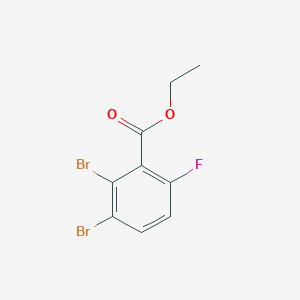 molecular formula C9H7Br2FO2 B1409877 Ethyl 2,3-dibromo-6-fluorobenzoate CAS No. 1805122-86-4
